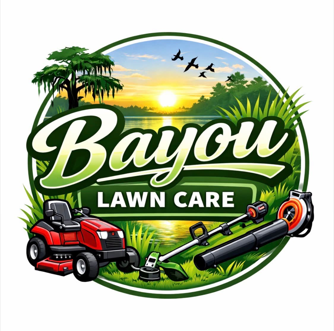 Bayou Lawn Care Logo